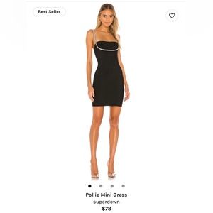 Revolve Pollie Mini Dress - Superdown - Medium - Black